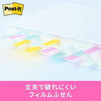 スリーエム(3M) ポストイット フィルムふせん 付箋 透明見出し 44mm×12mm マルチカラー5 1パック 688MC-5