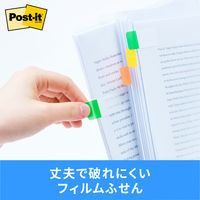 スリーエム(3M) ポストイット フィルムふせん 付箋 インデックス 厚口 透明 40mm×18mm マルチカラー6 1パック 686MC-6
