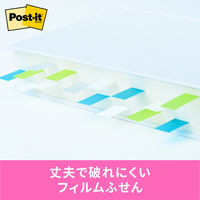 スリーエム(3M) ポストイット フィルムふせん 付箋 透明見出し 44mm×12mm マルチカラー4 1箱 688MC-4
