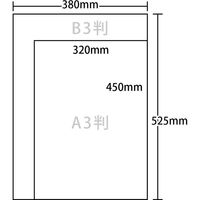 ゴークラ カラー工作用紙 B3 525×380mm 310g/平方m 50枚 613 しろ CKB3-613 1包