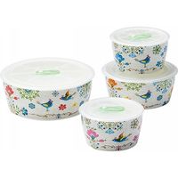 【ギフト包装】山勝美濃陶苑　ルーチェ　高気密レンジパック4点セット　210149087　1個（直送品）