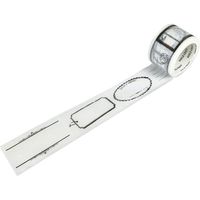 ワールドクラフト スケジュール用マスキングテープ スタンプ 幅30mm×7m ミシン目入り W01-TM30-0012 1セット(4個)