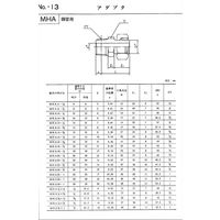 マルエム産業 鋼管用くい込継手 アダプター(鋼管外径10×PT3/8) MHA10-3/8 1個（直送品）