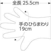 【使いきりポリエチレン手袋】 ショーワグローブ きれいな手つかいきり手袋（ポリエチレン TPE） 黒 S 1箱（100枚入）