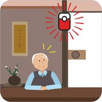 ナカバヤシ 音・衝撃センサー ピカフラッシュチャイムセット XP4060 426600 1セット R1031