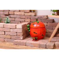 不二貿易 ダストビン 4L トマト 30435 1個（直送品）