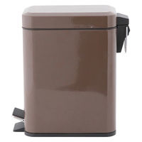 不二貿易 ペディボヌール ダストボックス5L ブラウン 72793 1個