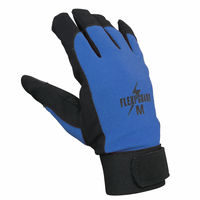 小野商事 PU手袋 フレキシガード タッチパネル対応 Lサイズ 青 AG6751 1双