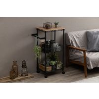 アイリスオーヤマ カラーメタルラック　ワゴン　CMM-WG4084　ブラック CMM-WG4084 1台