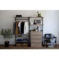 アイリスオーヤマ ウッドチェスト WCH-590 ライトナチュラル 1台（直送品）