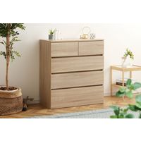 アイリスオーヤマ ウッドチェスト WCH-790 ライトナチュラル 1台（直送品）