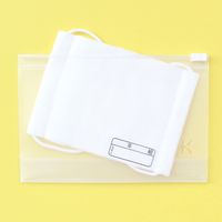 KAWAGUCHI 抗菌　ジッパーポーチ　横長mini 27-023 1セット（3個）