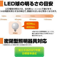 朝日電器 LED電球 ボール形G95 LDG4L-G-G2102 1個