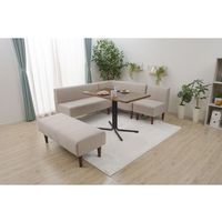 セルタン ダイニングソファ 1人掛 幅500mm ダリアンベージュ A1056p-1P-560BE 1台（直送品）