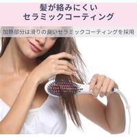 Areti（アレティ） マイナスイオン ヒートブラシ ヘアアイロン ストレート 高密度セラミックコーティング（直送品）