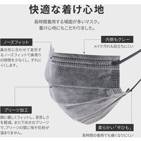 MSソリューションズ 不織布マスク 灰 ふつうサイズ(個包装) 50枚入/箱 PL-FM03GY50EG 2箱