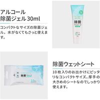 MSソリューションズ 除菌トラベルセット(不織布マスク・アルコール除菌ジェル・除菌シート) PL-ST03TRVL01 5セット