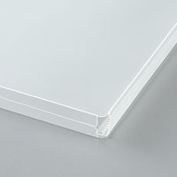 キングジム ユーズナブル クリアーホルダー封筒タイプマチ付き 10枚パック A4タテ型 シート厚0.18mm 乳白 785US10ニユ 1パック