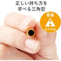 エレコム タッチペン/スマホ・タブレット用/鉛筆型/三角/細軸/超感度タイプ/イエロー P-TPEN02SYL 1個