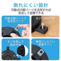 タワー型 電源タップ USBタップ 2m 8口 USB×5 雷ガード ほこり防止 黒 TT-U01-0820BK エレコム 1個