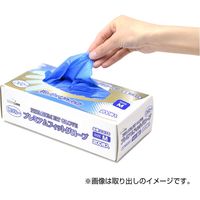 フジリンクス プレミアムフィットグローブ　ブルー　L 32-5707 1セット(200枚×30箱 合計6000枚入)（直送品）