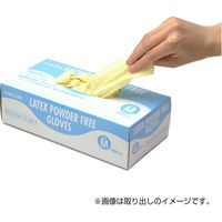 フジリンクス ラテックスグローブ　ショート　粉なし　SS 32-5723 1セット(100枚×10箱 合計1000枚入)（直送品）