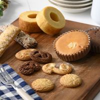 アデリー ホシファーム　バラブーケピンク8本&森の庭　森の焼き菓子フラワーリース9個 MRI-10+RB-P8 1箱（直送品）