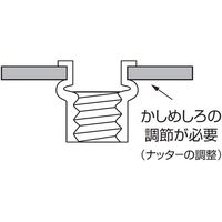 ロブテックス エビナット(スモールフランジ) NAK-5MP エコパック アルミボディ NAK5MP 1パック(30個入)