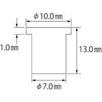 ロブテックス ブラインドナット”エビナット”平頭・スチール製エコパック（30個入） NSD5MP 1パック