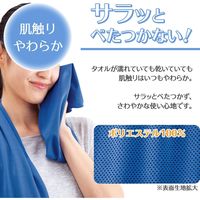 コモライフ ボトル付クールタオル ブルー 390147 1個（直送品）