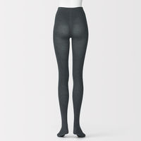 無印良品 レディース 婦人 足なり直角 かかとに合う タイツ 婦人Ｓ チャコールグレー 良品計画