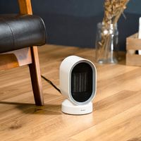 ライフオンプロダクツ 首振り機能付セラミックファンヒーター MO-WA004-WH 1台