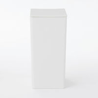 【まとめ買いセット】無印良品 ポリプロピレンごみ箱 角型 ミニ（約0.9L） 1セット（1個×12） 良品計画