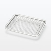 【まとめ買いセット】無印良品 ステンレスメッシュトレー 小 約幅21×奥行17×高さ3cm 1セット（1個×6） 良品計画