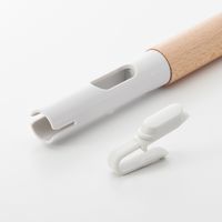 【まとめ買いセット】無印良品 ヘッドが付け替えられる 木製ポール 室内用 約直径2×長さ110cm 1セット（1個×5） 良品計画