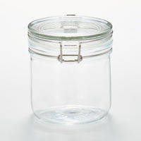 【まとめ買いセット】無印良品 ソーダガラス密封ビン 約500ml 1セット（1個×12） 良品計画