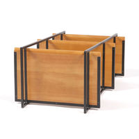 ウッド＆アイアン3段シェルフ ナチュラル　ラック　 studio CLIP