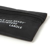 ポーチ　ロープ巻きカラビナポーチ ブラック LAKOLE/ラコレ