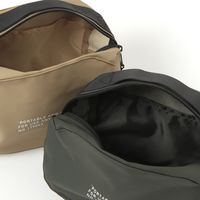 ポーチ　撥水 WR持ち手付きポーチ カーキ LAKOLE/ラコレ