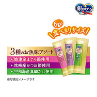 銀のスプーン にっぽんセレクト 3種のお魚味アソート 国産 240g（6g×40本）1袋 ユニ・チャーム 猫用 おやつ