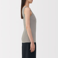 無印良品 レディース 婦人 あったか綿 タンクトップ 婦人Ｓ グレイッシュブラウン 良品計画