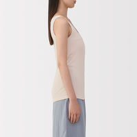 無印良品 レディース 婦人 あったか綿 タンクトップ 婦人Ｍ ライトベージュ 良品計画