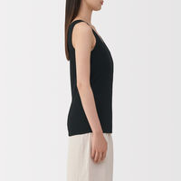 無印良品 レディース 婦人 あったか綿 タンクトップ 婦人Ｓ 黒 良品計画