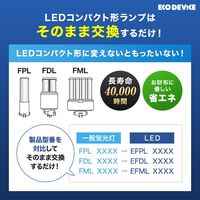 コンパクトLED エコデバイス 9形ＬＥＤＦＤＬ（昼光色） EFDL9LEDーN 1本