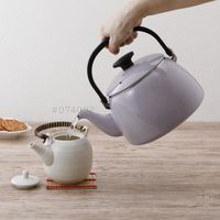 ケトル 2.5L やかん 琺瑯 IH・ガス火対応 パープル CTP-2.5K.PU 1個 富士ホーロー