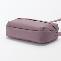 無印良品 背面ポケット付き 撥水ショルダーバッグ ラベンダー タテ１７×ヨコ２８×マチ６ｃｍ 良品計画