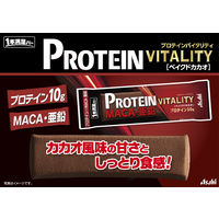 1本満足バー プロテインバイタリティ ベイクドカカオ　1セット（6本）　プロテイン10g　マカ・亜鉛　アサヒグループ食品