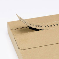 アスクル 「現場のチカラ」薄型ダンボールケース 220×160×30mm 1セット（1パック（10枚入）×10） オリジナル オリジナル（わけあり品）