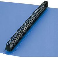 キングジム　クリアファイル 差し替え式　A4タテ背幅40mm　カラーベース　黒　139W（わけあり品）