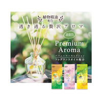 お部屋の消臭力 Premium Aroma Stick スイートオレンジ＆ベルガモット 詰替 1セット（3個） エステー（わけあり品）